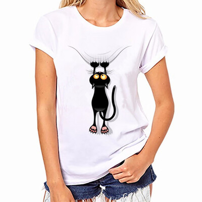 

Nomeni Women Girls Plus Size Print Tees Shirt Short Sleeve Cotton Blouse Tops