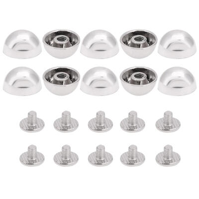 

10pcsSet Rustproof Screw Dome Mushroom Rivets Leather Craft Garment Decor