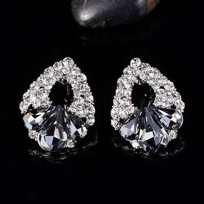 

Fashion earrings temperament personality exaggerated heart-shaped crystal female earrings