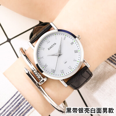 

Womens watch waterproof fashion 2019 new Korean version of the simple casual atmosphere belt student mens watch couple watch