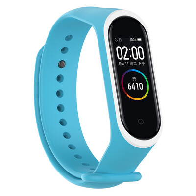 

〖Follure〗Sports Soft Silicone Two color Wristband Wrist Strap For Xiaomi Mi Band 4