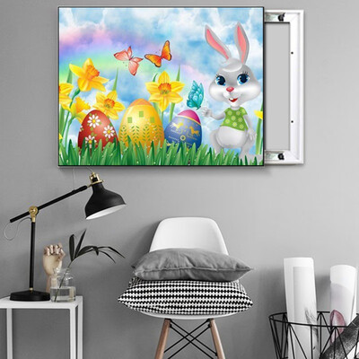 

Kozart DIY 5D Easter Eggs Bunny Basket Decoration Full Drill Kit Embroidery Diamond Painting Set for Adult