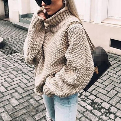 

〖Follure〗Womens Off The Shoulder Sweater Casual Knitted Solid Long Sleeve Pullover