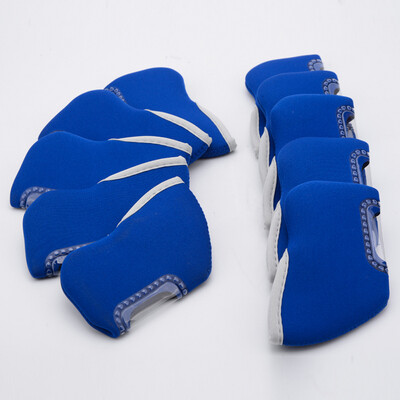 

New 10pcsset Neoprene Golf Club Iron Head Cover Protective Headcovers 11Colors