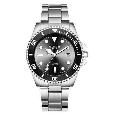 

Caroline Business Mens Casual Luminous Watch Customized Waterproof Steel Strap Watch