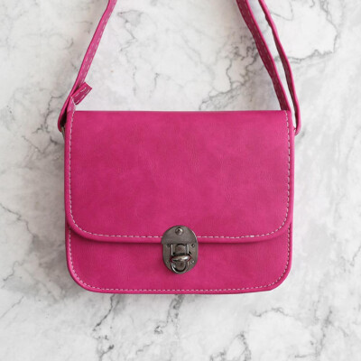 

Women Messenger Bags Woman Fashion Solid Color Cover Lock Shoulder Crossbody Phone Beach Bag