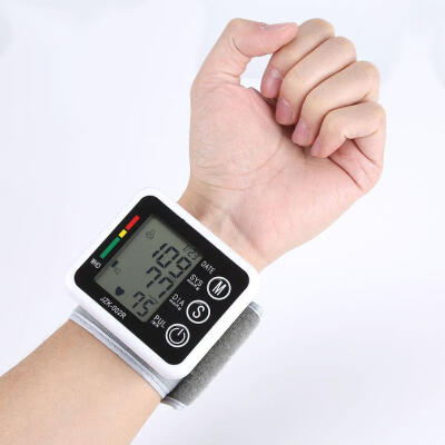 

Digital Wrist-type Blood Pressure Pulse Monitor Healthy Care Automatic LCD Cuff Tonometer Digital Tonometer Automatic Tonometer