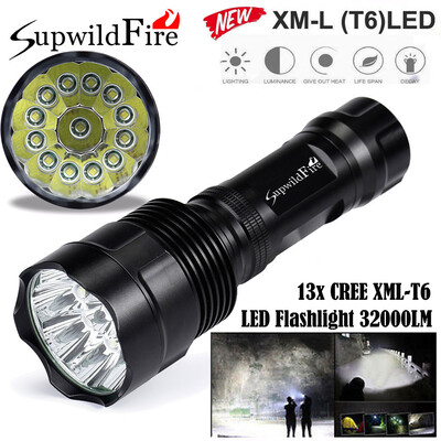 

Saidsome Super Bright 32000Lm 13x XM- T6 LED 5-Mode 18650 Flashlight Torch Light Lamp flashlight lamp