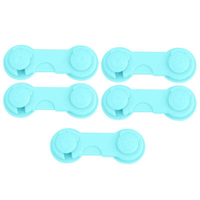 

5pcs Plastic Cabinet Lock Child Safety Locks Refrigerator Drawer Latches