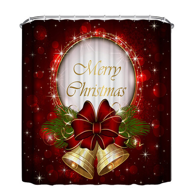 

Gobestart Christmas Waterproof Polyester Bathroom Shower Curtain Decor With Hooks New J