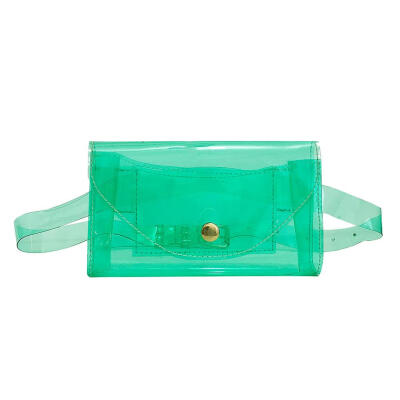 

Beach Belt Fanny Packs Waist Bags Women Transparent Jelly Chest Handbags