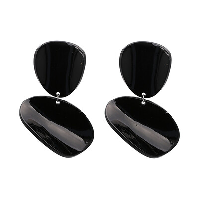 

2019 New Arrival Vintage Elegant Statement Jewelry Acylic Big Exaggerated Dangle Earring 3 Colors For Women Factory J50038