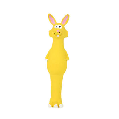 

Novelty Cartoon Standing Animal Pet Rubber Toy Dog Squeak Sound Chew Toys