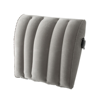 

Gobestart Inflatable Travel Pillow Lumbar Waist Support Flocked Cushion Back Pain Relief