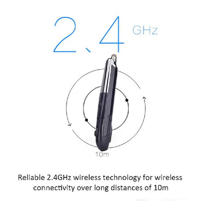 

PR-08 24Ghz Wireless Optical Touch-pen Mouse 80012001600DPI Wireless Mouse Pen with Web Browsing Laser-Presenter Handwriting Er
