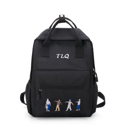 

Ins schoolbag girls campus high school students backpack harbor style ancient feeling young girl Mori Department simple&easy B