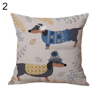 

Cartoon Dog Animal Throw Pillow Protector Case Cushion Cover Bedding Articles