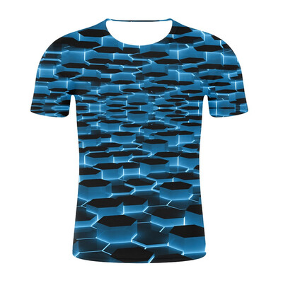 

Toponeto Mens 3D Printed Funny Round Neck Short Sleeves Fashion T Shirt Blouse Tee
