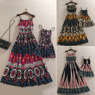 

Family Dress Mother&Daughter Matching Girls Flower Outfits Clothes Dresses