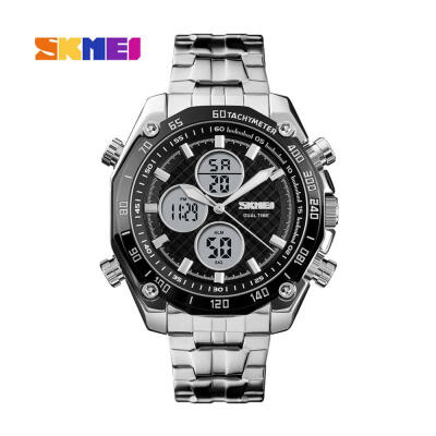 

SKMEI Quartz Sports Mens Wrist Watch Multifunction Double Display Clock Electronic Digital Waterproof Watches