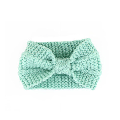

Fashion Winter Warm Women Crochet Headband Solid Color Bow Knot Knitted Ear Warmer Headwrap Hair Band 14