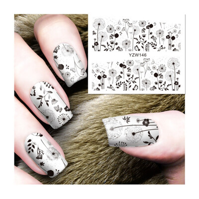 

〖Follure〗Water Decals Nail Art Transfer Stickers Big Sheet Manicure Decoration