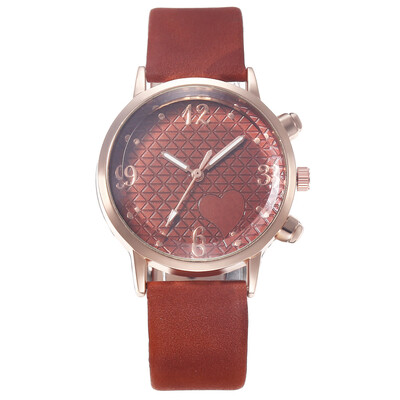 

Ms Personality Grid Heart Belt Watch Womens Casual Quartz Watch Generation