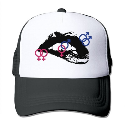 

akowei Lip Gay Mesh Men Women Unisex Adult Adjustable Golf Trucker Hat