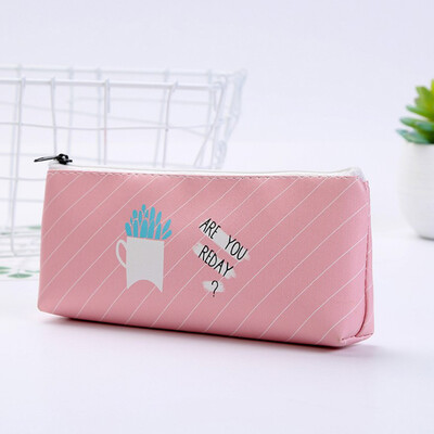 

Toponeto Zipper Pen Bag Large Capacity Simple Pencil Case Pencil Case Pencil Bag