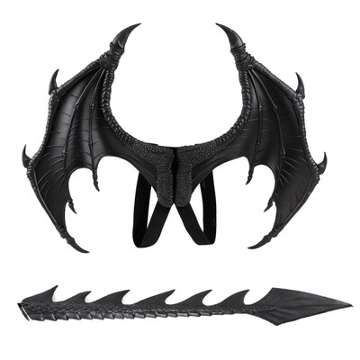 

Two-Piece Dragon Cosplay Props Wing And Tail Childrens Halloween Costume Party Decorations Set