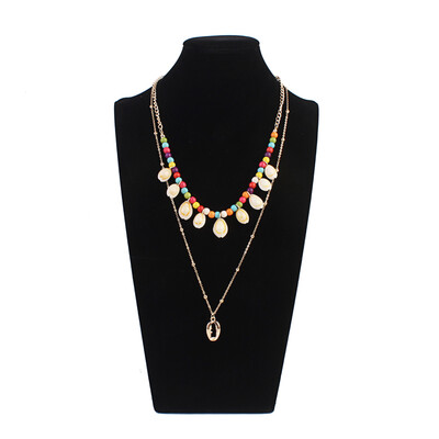 

Fashion Women Multi-layer Natural Simple Shell Pendent Necklace Bohemia Jewelry