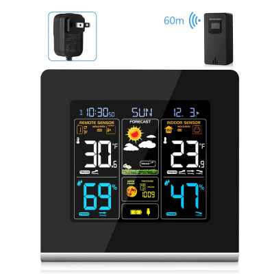 

FJ3379C Wireless Weather Station Clock HD Display 60M Transmission Range with Outdoor Sensor