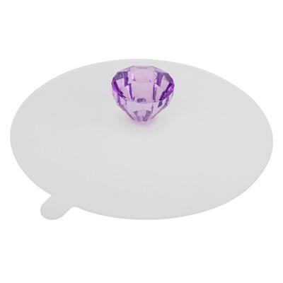 

1pc Dustproof Silicone Acrylic Diamond Cup Lid Thermal Insulation Cup Cover