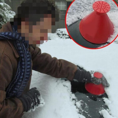 

Scrape A Round Magic Cone-Shaped Windshield Ice Scraper Snow Shovel Tool