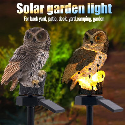 

〖Follure〗2PCS LED Garden Lights Solar Night Lights Owl Shape Solar-Powered Lawn Lamp