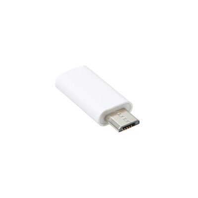 

Type-C to Micro USB Convert Connector Charging Data Sync Female to Male Adapter White