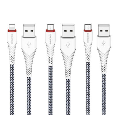 

Borofone BX25 Charge Cable Premium Type C Micro USB Lightning Charging And Syncing Cord-MICRO USB