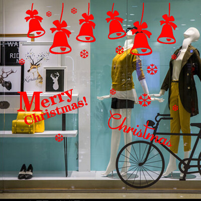 

〖Follure〗Vinyl Removable 3D Wall Sticker Christmas Bells Decals For Christmas Wall Decal