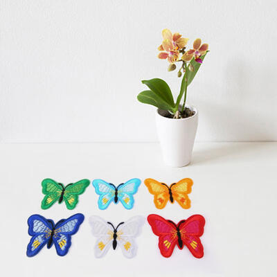 

Greensen 12pcs DIY Mending Clothes Accessory Butterflies Embroidery Sticker Garment Sewing On Patch