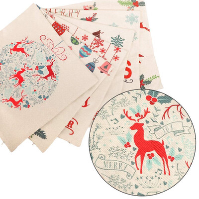 

Tailored 6PCS Christmas Pillowcases 18 x 18 Christmas Decorations Pillowcase