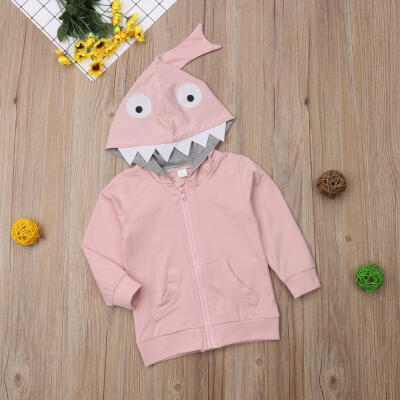 

Kids Baby Boys Girl Autumn Hoodie Top Hooded Zipper Coat Jacket Clothes