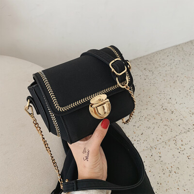 

Net red small bag female bag 2019 new wild gas chain shoulder bag summer small fresh matte Messenger bag