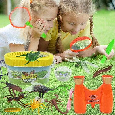 

YIWULA20pcs Kids Binoculars Toy Baby Toys Set Outdoor Exploration Set For Boy&Girl