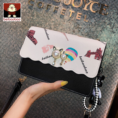 

Summer small bag woman 2019 new Korean version leisure printing small square bag with one shoulder oblique bag tide