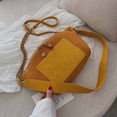 

Ins small foreign gas bag in summer new broadband chest bag new 2019 Korean version 100 lap womens bag chain oblique satchel bag
