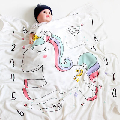 

Baby Double Bamboo Fiber Bath Towel Soft Baby Cartoon Print Towel High Quality