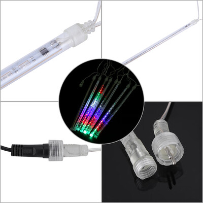 

8PcsSet 30cm Meteor Rain Tube Lights 144 LED Bright Falling String Lamps Decor Drop Falling LightsTube Lights