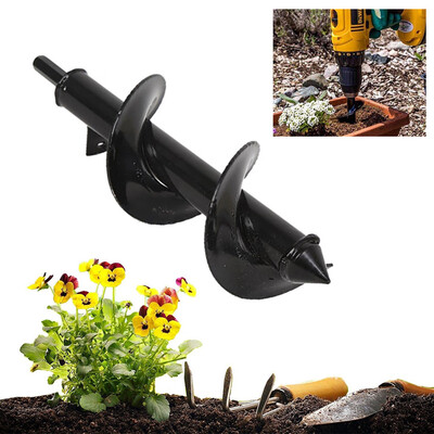 

Siaonvr Planter Garden Spiral Drill Bit Planting Hole Digger Drill Bit