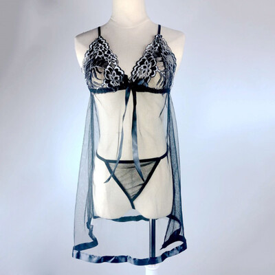 

Women Sleeveless Dress Mini Lingerie Sleepwear Sexy Nightwear Nightgown G-string