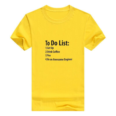 

Engineer To Do List Funny Be Awesome List Engineer Gift Mans t-Shirt